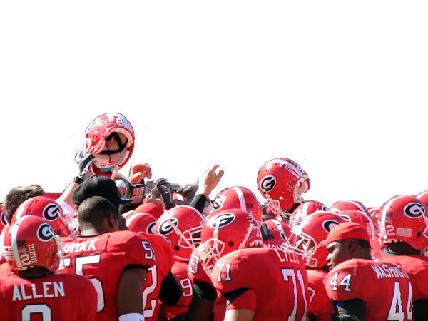 2007 pregame huddle