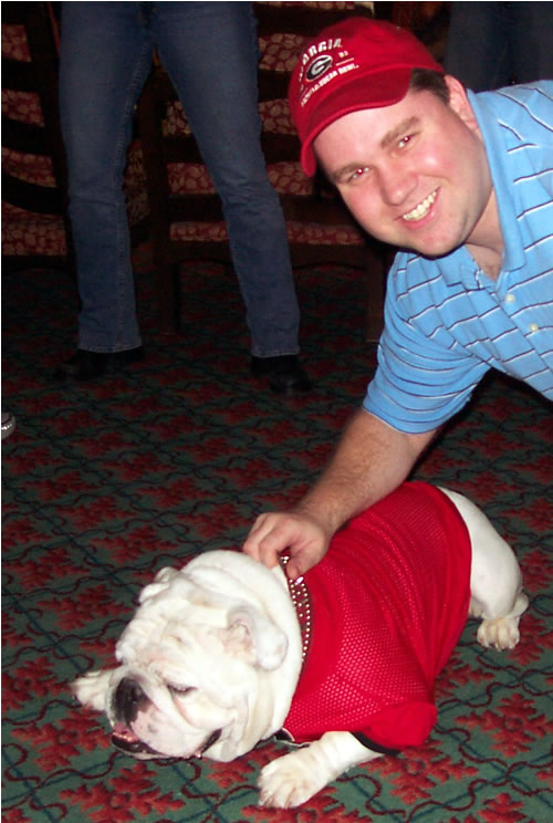 Uga VI and I at the 2002 sUGAr Bowl