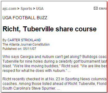 UGA Football Buzz?